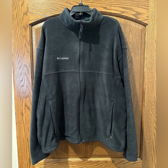 Men’s Columbia Black Fleece Jacket - Picture 1 of 5
